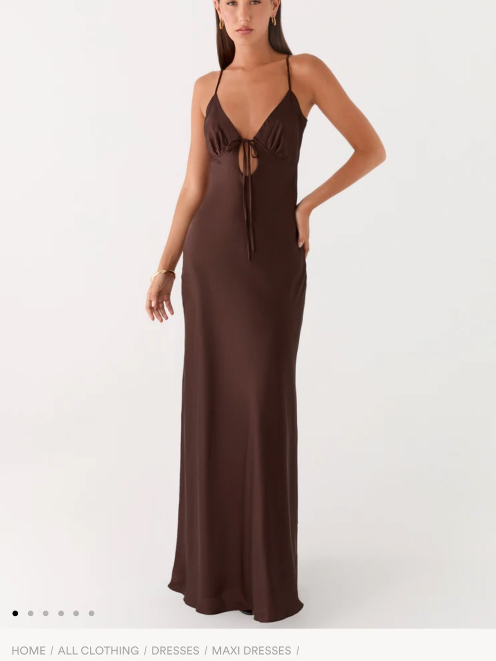 Peppermayo Brown Maxi Dress